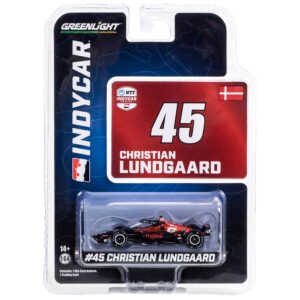 Dallara IndyCar #45 Christian Lundgaard “Hy-Vee” Rahal Letterman Lanigan Racing “NTT IndyCar Series” (2023) 1/64 Diecast Model Car by Greenlight