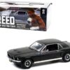 1967 Ford Mustang Coupe Matt Black (Adonis Creed’s) “Creed” (2015) Movie 1/18 Diecast Model Car by Greenlight