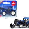 New Holland T7.315 Tractor with Front Loader Blue and Black Diecast Model by Siku