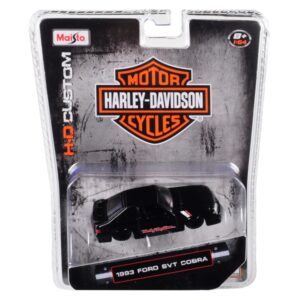 1993 Ford SVT Cobra Black “Harley Davidson” 1/64 Diecast Model Car by Maisto