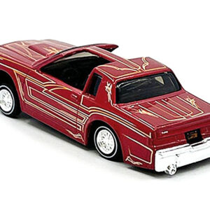 1987 Buick Regal T-Type Lowrider Red Metallic with Graphics “Lowriders” “Maisto Design” Series 1/64 Diecast Model Car by Maisto