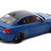 2020 BMW M2 CS Blue Metallic with Carbon Top 1/18 Diecast Model Car by Minichamps