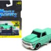 1972 Chevrolet C10 Pickup Truck Light Green 1/64 Diecast Model Car by Muscle Machines