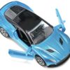 Aston Martin DBS Superleggera Blue Metallic with Black Top Diecast Model Car by Siku