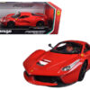 Ferrari LaFerrari F70 Red with Black Wheels 1/18 Diecast Model Car by Bburago