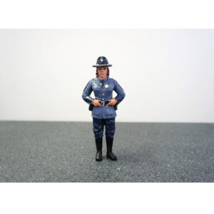 State Trooper Sharon Figure For 1:24 Diecast Model Cars by American Diorama