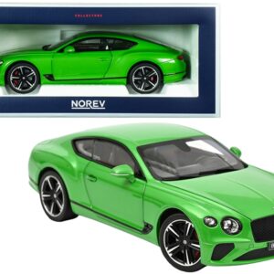 2018 Bentley Continental GT Apple Green Metallic 1/18 Diecast Model Car by Norev