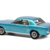 1965 Ford Mustang Hardtop Coupe Turquoise Metallic with White Interior 1/18 Diecast Model Car by Norev