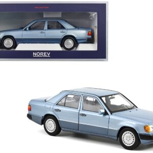 1990 Mercedes-Benz 230 E Light Blue Metallic 1/18 Diecast Model Car by Norev