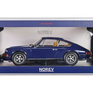 1969 Porsche 911 S Blue 1/18 Diecast Model Car by Norev