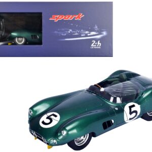 Aston Martin DBR1 #5 Roy Salvadori – Carroll Shelby Winner “24 Hours of Le Mans” (1959) with Acrylic Display Case 1/18 Model Car by Spark