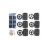 Wheels and Tires Multipack Set of 24 pieces for 1/18 Scale Cars and Trucks