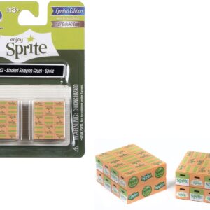 Stacked Shipping Cases “Sprite” Set of 2 pieces “Mini Metals” Series for 1/87 (HO) Scale Models by Classic Metal Works