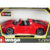 Porsche 918 Spyder Convertible Red 1/24 Diecast Model Car by Bburago