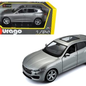 Maserati Levante Silver 1/24 Diecast Model Car by Bburago