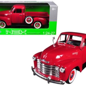 1953 Chevrolet 3100 Pickup Truck Red 1/24-1/27 Diecast Model Car by Welly