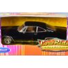 1965 Chevrolet Impala SS 396 Lowrider Black with Brown Interior “Low Rider Collection” 1/24 Diecast Model Car by Welly