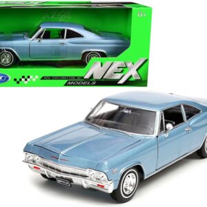 1965 Chevrolet Impala SS 396 Light Blue 1/24 Diecast Model Car by Welly