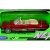 1963 Chevrolet Impala Convertible Red Metallic “NEX Models” 1/24 Diecast Model Car by Welly