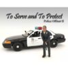 Police Officer II Figure For 1:18 Scale Models by American Diorama