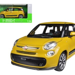 2013 Fiat 500L Yellow 1/24 Diecast Car Model by Welly