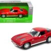 1963 Chevrolet Corvette Red 1/24-1/27 Diecast Model Car by Welly