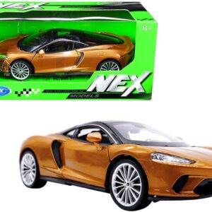 McLaren GT Gold Metallic with Black Top “NEX Models” 1/24 Diecast Model Car by Welly