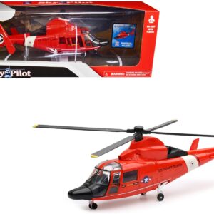 Eurocopter Dauphin HH-65C Helicopter Red “United States Coast Guard” “Sky Pilot” Series 1/48 Diecast Model by New Ray