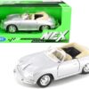 Porsche 356B Roadster Silver “NEX Models” 1/24 Diecast Model Car by Welly