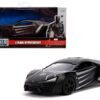 Lykan Hypersport Matt Black “Black Panther” Theme “Avengers” “Marvel” Series 1/32 Diecast Model Car by Jada