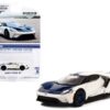 2022 Ford GT “1964 Prototype Heritage Edition” White Metallic with Blue Hood and Stripe “Hobby Exclusive” Series 1/64 Diecast Model Car by Greenlight