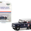 1967 Harvester Scout RHD (Right Hand Drive) Blue with White Top “USPS (United States Postal Service)” “Hobby Exclusive” Series 1/64 Diecast Model Car by Greenlight