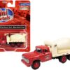 1960 Ford Cement Mixer Truck “Morse Sand and Gravel” Red and Cream 1/87 (HO) Scale Model by Classic Metal Works