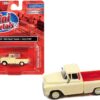 1955 Chevrolet Cameo Pickup Truck Ivory and Red 1/87 (HO) Scale Model Car by Classic Metal Works