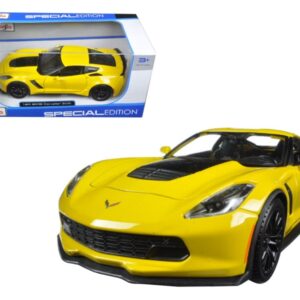 2015 Chevrolet Corvette Stingray C7 Z06 Yellow 1/24 Diecast Model Car by Maisto