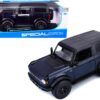 2021 Ford Bronco Wildtrak Dark Blue Metallic with Dark Gray Top “Special Edition” 1/18 Diecast Model Car by Maisto