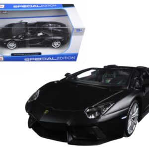 Lamborghini Aventador LP 700-4 Roadster Matt Black 1/24 Diecast Model Car  by Maisto