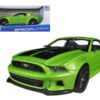 2014 Ford Mustang “Street Racer” Green Metallic with Black Stripes “Special Edition” Series 1/24 Diecast Model Car by Maisto