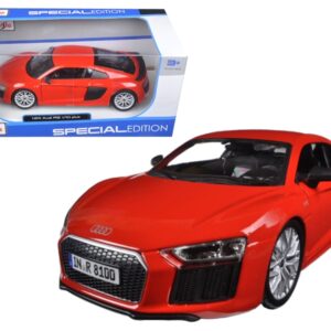 Audi R8 V10 Plus Red Special Edition 1/24 Diecast Model Car by Maisto