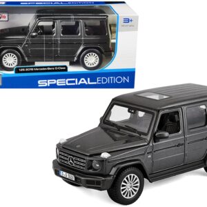 2019 Mercedes Benz G-Class with Sunroof Dark Gray Metallic 1/25 Diecast Model Car by Maisto