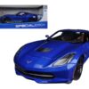 2014 Chevrolet Corvette Stingray C7 Z51 Blue Metallic 1/18 Diecast Model Car by Maisto