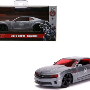 2010 Chevrolet Camaro Silver “War Machine” “Avengers” “Marvel” Series 1/32 Diecast Model Car by Jada