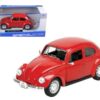 1973 Volkswagen Beetle Red 1/24 Diecast Model Car by Maisto