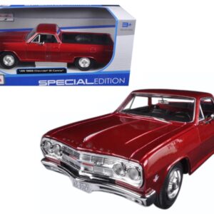 1965 Chevrolet El Camino Metallic Red 1/25 Diecast Model Car by Maisto