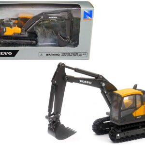 Volvo EC140E Track-Type Excavator Yellow Diecast Model by New Ray