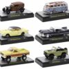 “Auto-Thentics” 6 piece Set Release 85 IN DISPLAY CASES Limited Edition 1/64 Diecast Model Cars by M2 Machines