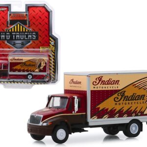 International Durastar Box Van “Indian Motorcycle” “H.D. Trucks” Series 17 1/64 Diecast Model by Greenlight