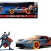 2017 Ford GT and Doctor Strange Diecast Figurine “Avengers” “Marvel” Series “Hollywood Rides” 1/32 Diecast Model Car by Jada