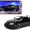 1995 Toyota Supra Black “Fast & Furious” Movie 1/24 Diecast Model Car by Jada