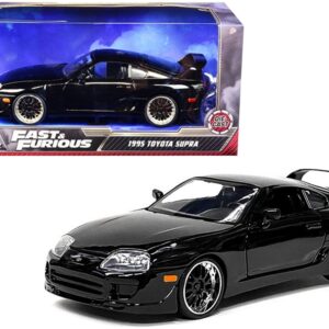 1995 Toyota Supra Black “Fast & Furious” Movie 1/24 Diecast Model Car by Jada